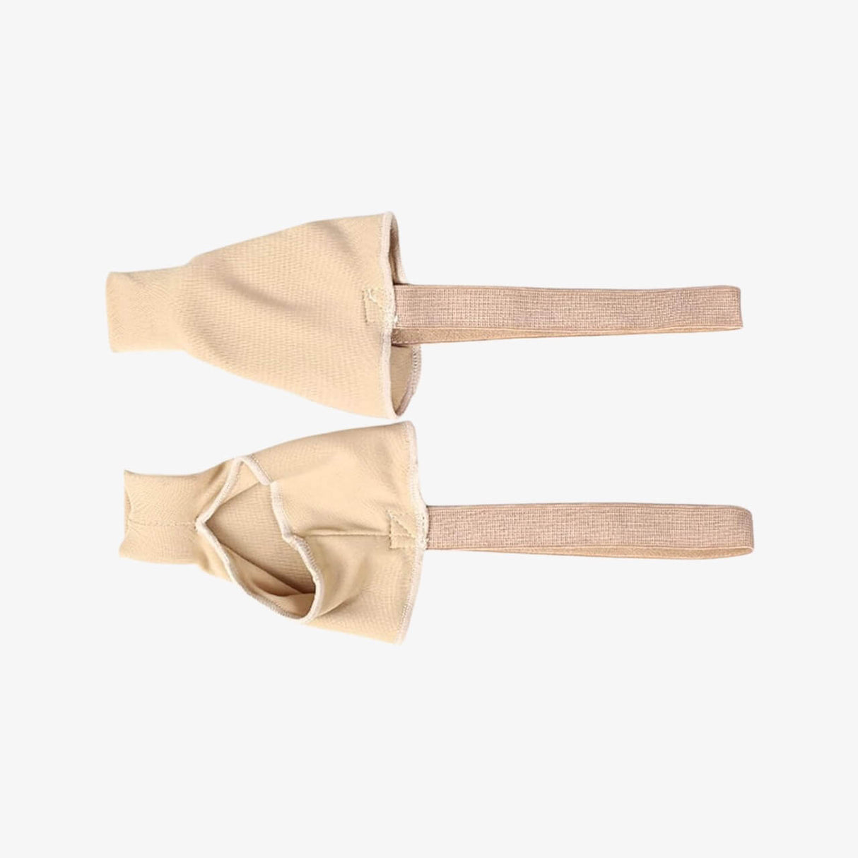 Hallux valgus textilstrumpa med tåspridare och hälband