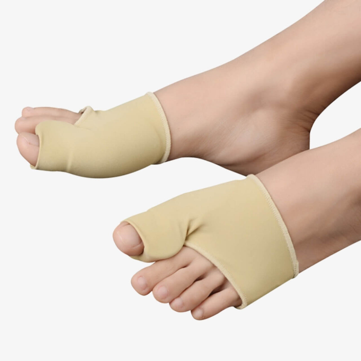 Hallux valgus textilstrumpa med tåspridare