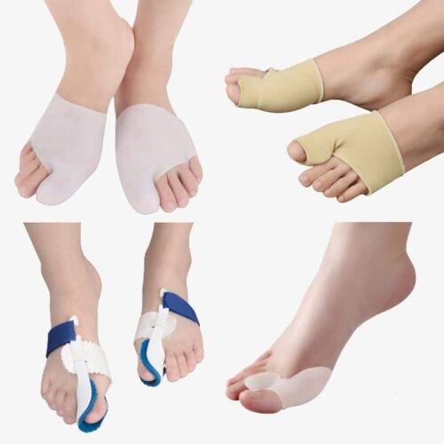 Hallux valgus paket med fyra ortoser